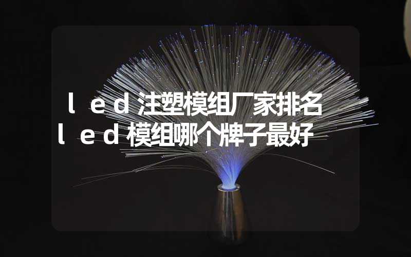 led注塑模组厂家排名 led模组哪个牌子最好